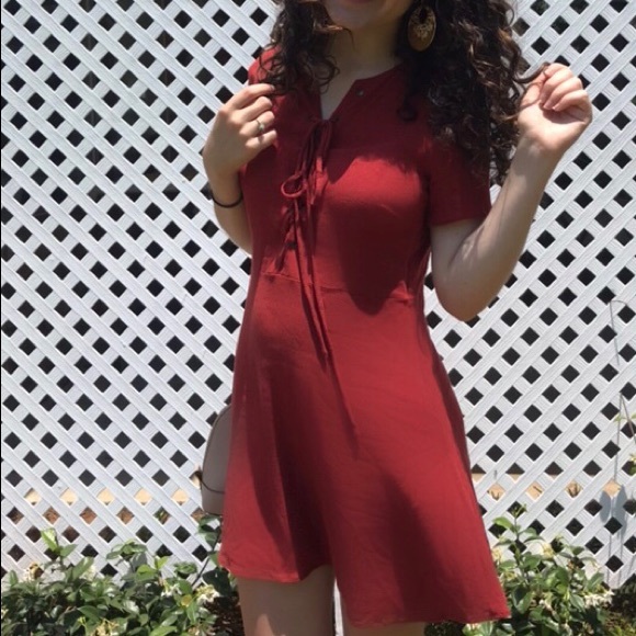 A burnt orange dress - Picture 3 of 3